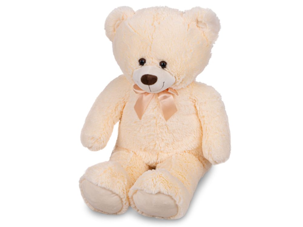 Plush Friends medvěd plyšový 80cm béžový s mašlí, Wiky, W062406