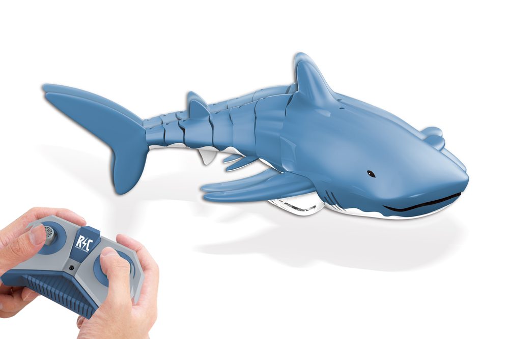 E-shop Biely RC žralok do vody 35 cm - české balenie, Wiky RC, W012528