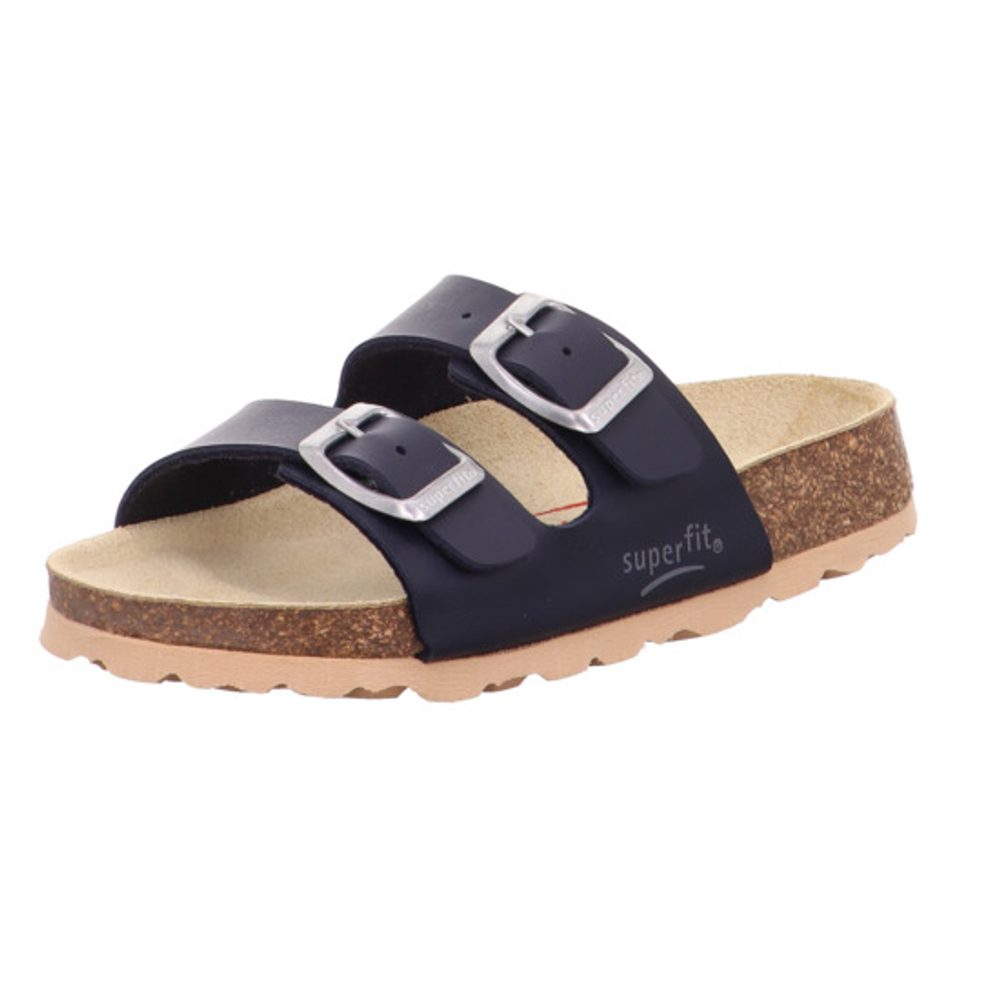 Levně chlapecké korkové pantofle FOOTBED, Superfit, 0-800111-8000, modrá - 32