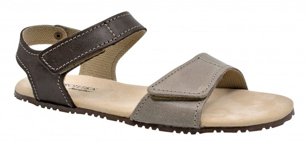 Levně dámské barefoot sandály BELITA 40, Protetika, hnědo šedá - 36
