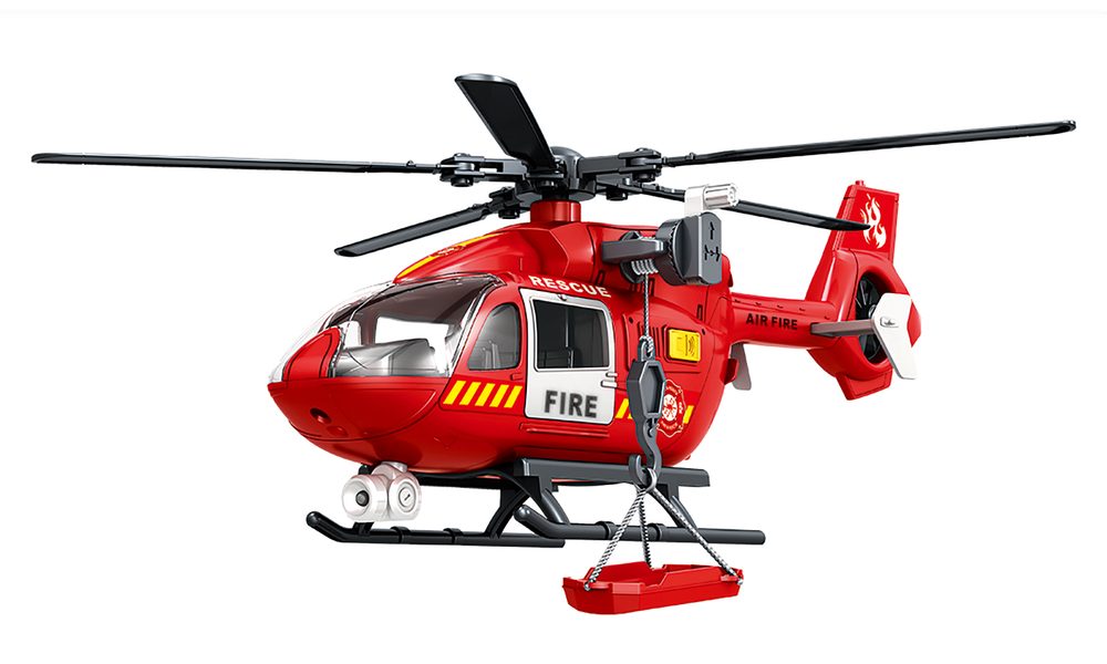 Levně Vrtulník hasičský s efekty 38 cm, Wiky Vehicles, W049478