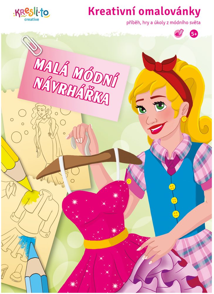 Kreatívne maľovanky, Malá módna návrhárka, Kresli.to, W023724