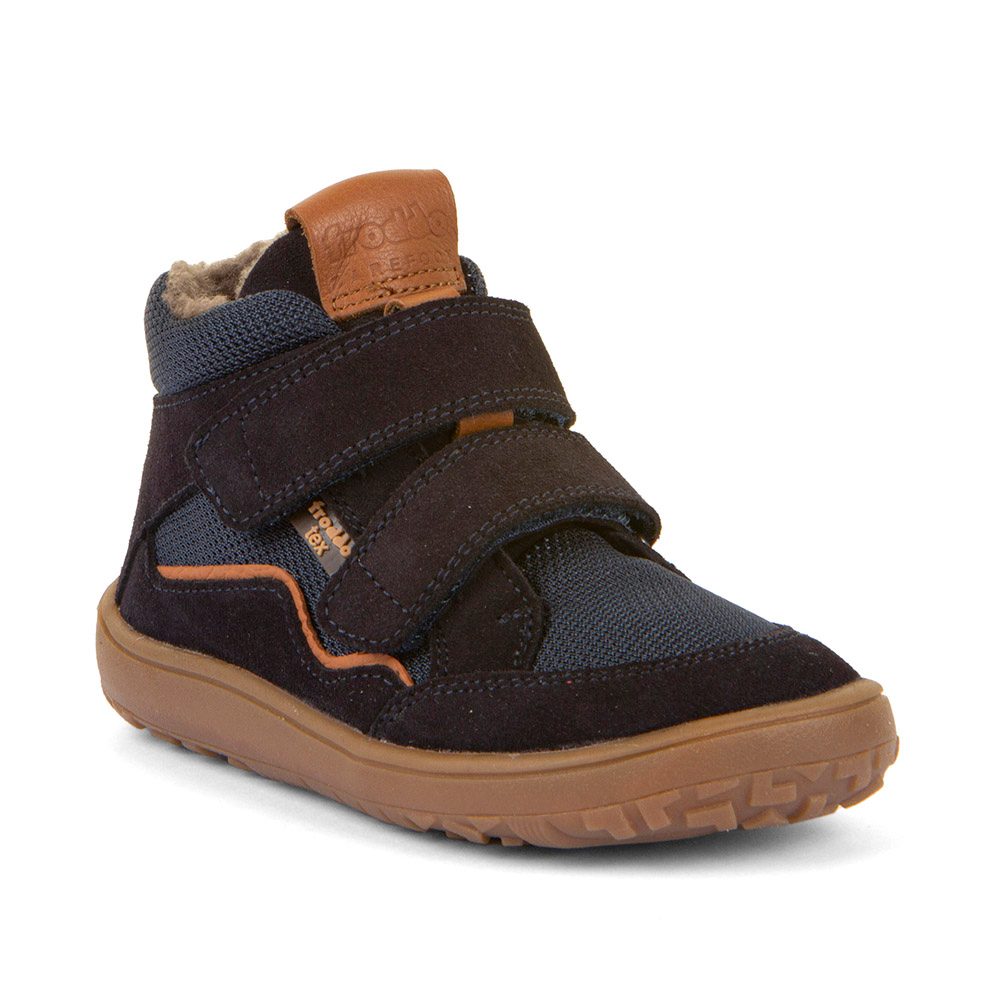 Chlapčenské zimné barefoot topánky TEX WOOL Dark Blue Froddo G3110266-W - 35
