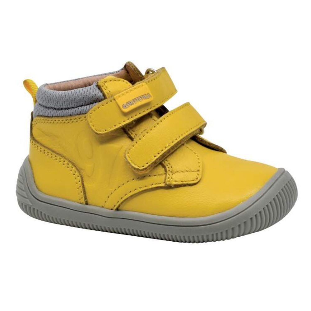 Levně chlapecké celoroční boty Barefoot TENDO YELLOW, Protetika, žlutá - 34