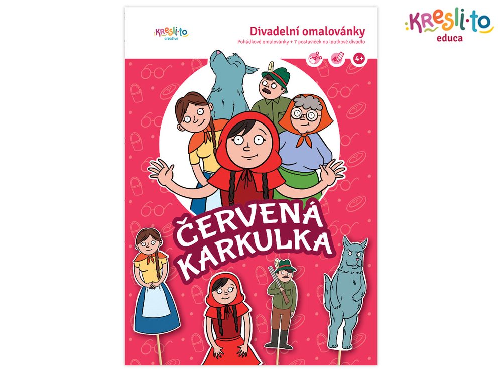 Levně Divadelní omalovánky - červená karkulka, Kresli.to, W020269