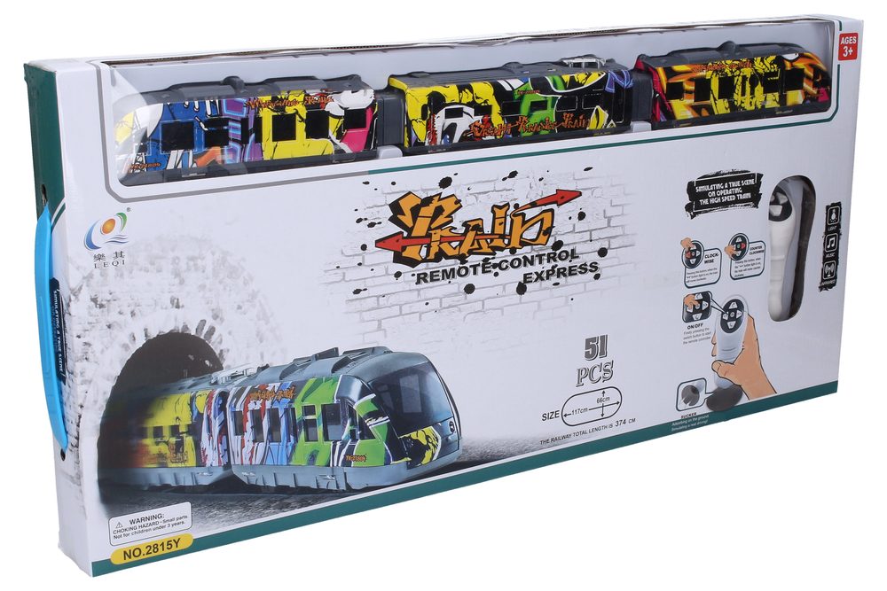 Vlak graffiti set RC 117 x 66 cm, Wiky RC, W008061