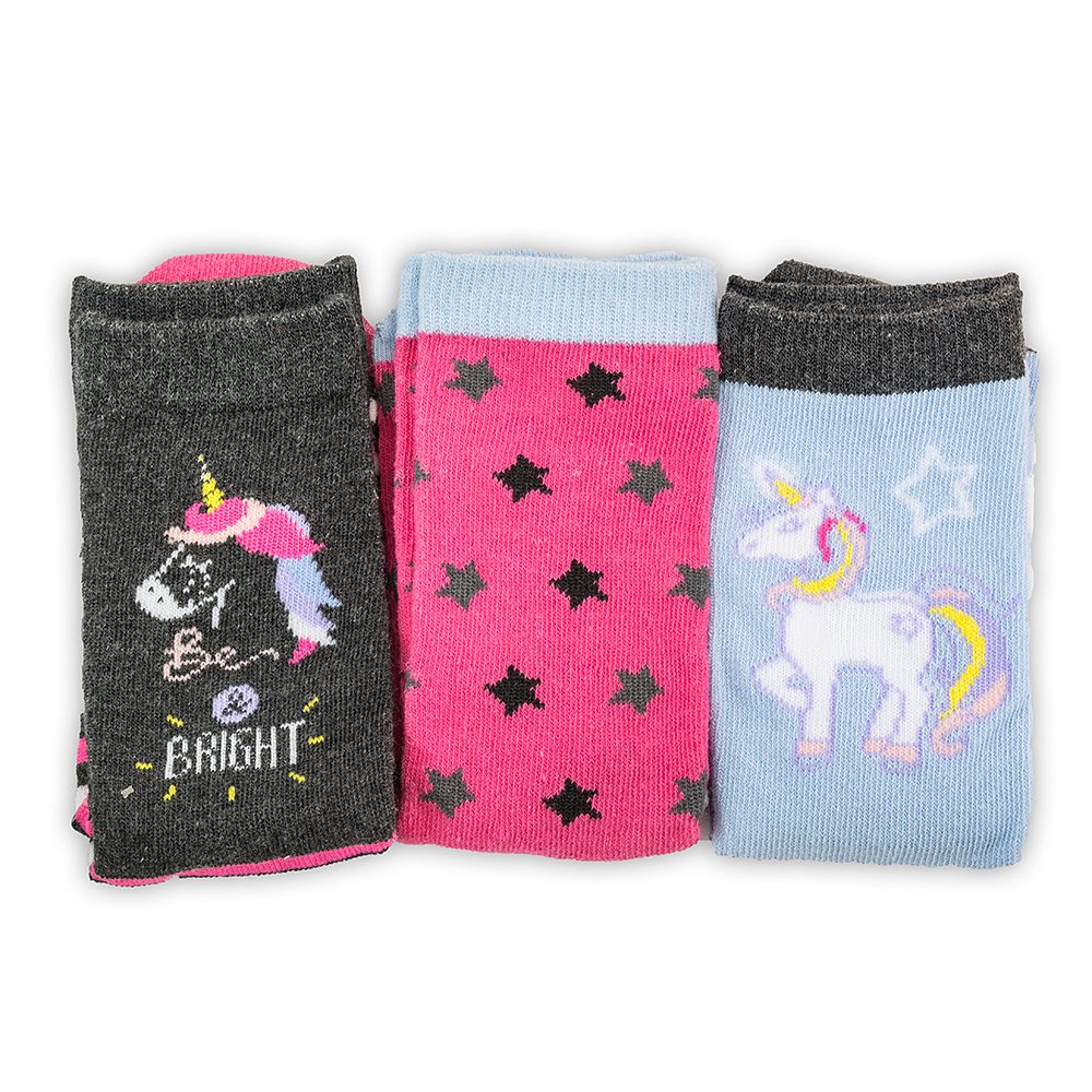 Levně veselé ponožky FUNNY dívčí - 3pack, Pidilidi, PD0134-01, holka - 23-26