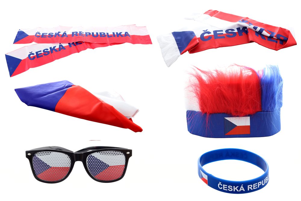 Levně Fandící set Česká republika s čelenkou, Wiky, W040286