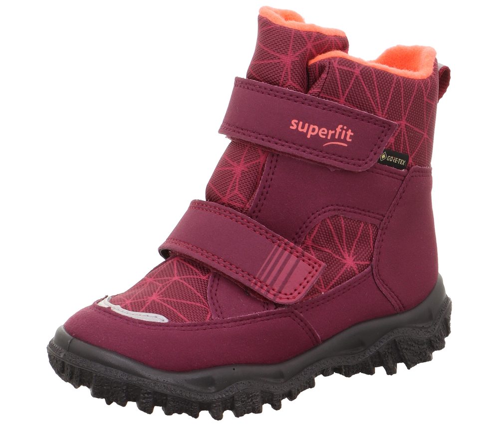 Dievčenské zimné topánky HUSKY Red/Orange Gore-Tex, Superfit, 1-006080-5000, červená - 25