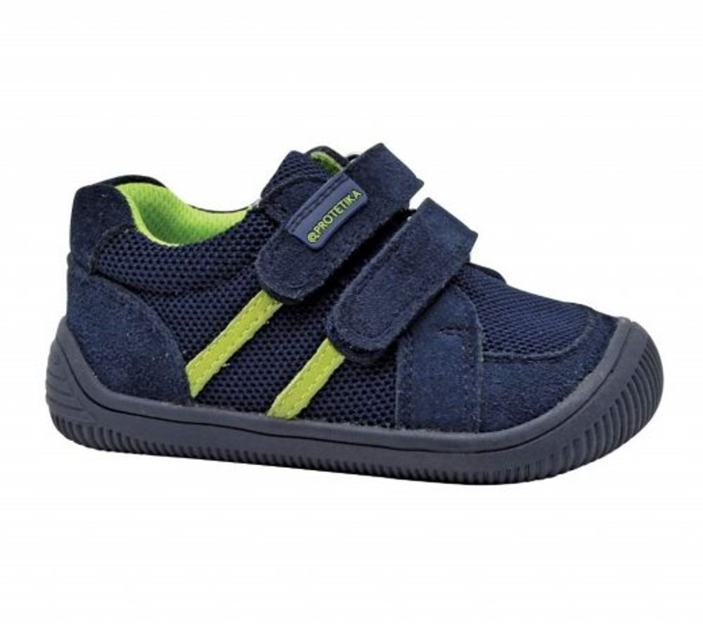 Levně chlapecké celoroční boty Barefoot BRIK DENIM, Protetika, tmavě modrá - 21