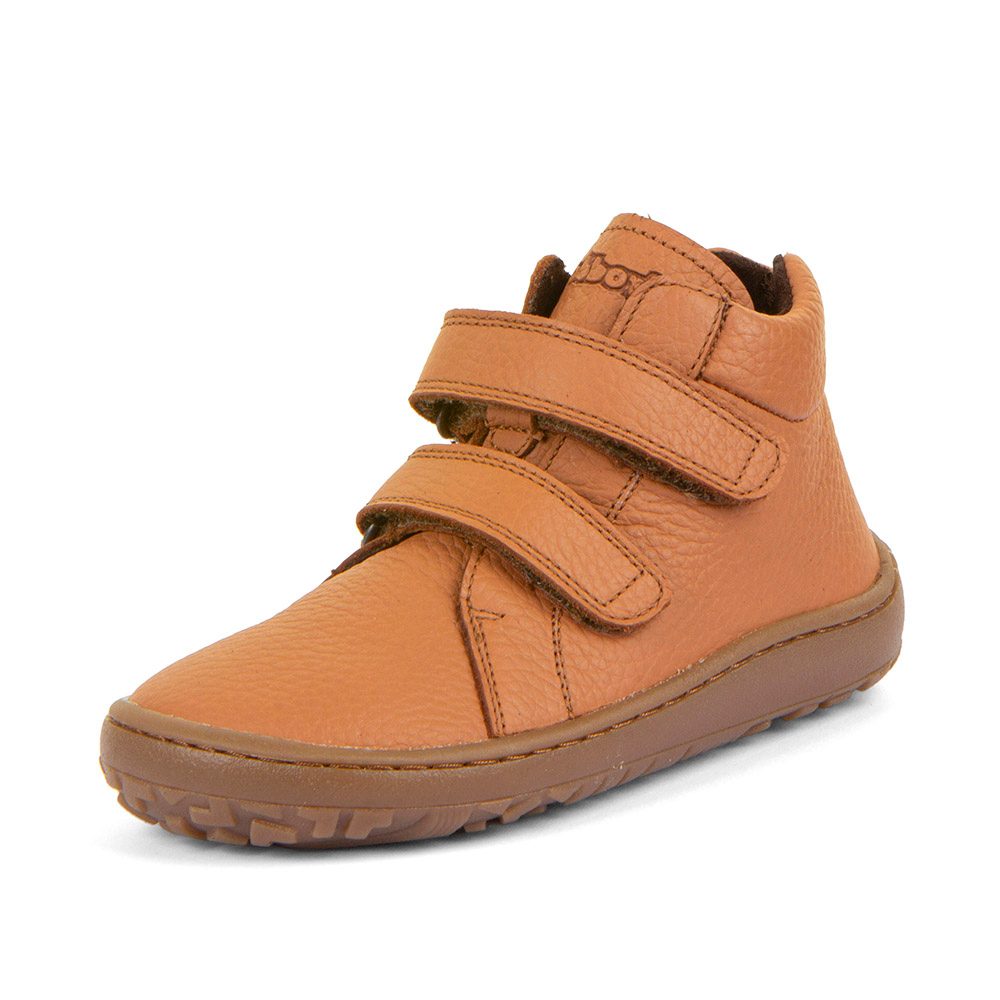 Levně Dětské kotníkové barefoot boty AUTUMN Cognac Froddo G3110263-2 - 20