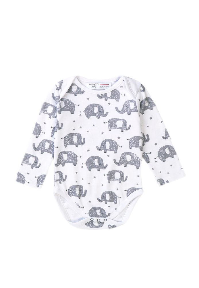 Body kojenecké BIO bavlna, Minoti, Dream 3, šedá - 56/62 | 0-3m