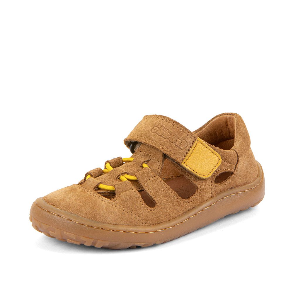 Levně Chlapecké barefoot sandály ELASTIC SANDAL Cognac Froddo G3150290-2 - 24