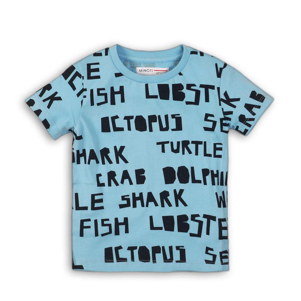 Chlapčenské tričko s krátkym rukávom, Minoti, TB TSHIRT 1, modrá - 68/80 | 6-12m