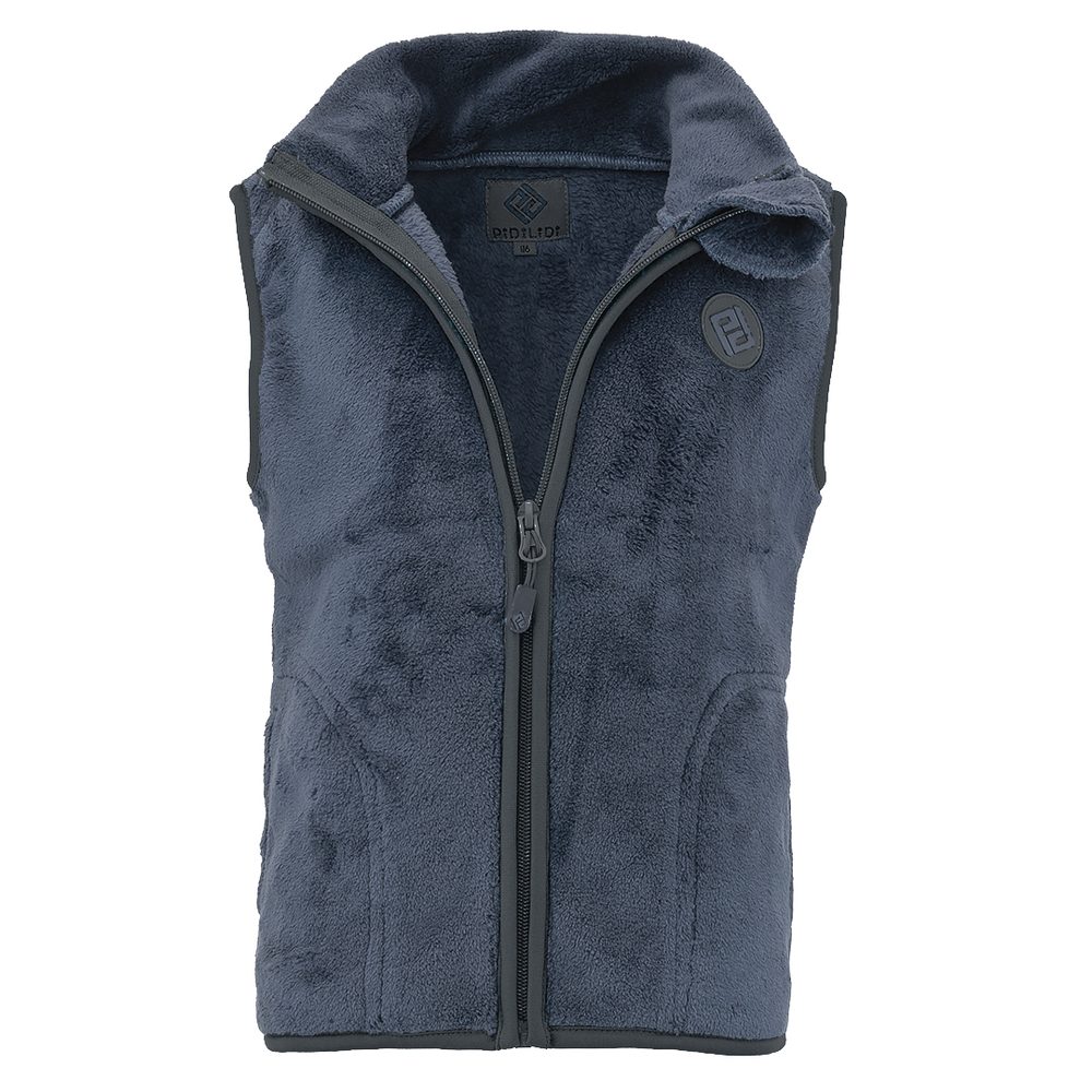 Unisex vesta chlupatá se stojáčkem Pidilidi PD1207-04 modrá - M