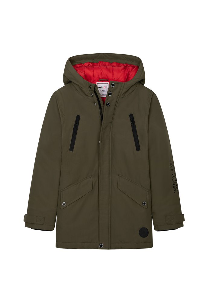 Kabát chlapecký Parka, Minoti, Gym 2, khaki - 104/110 | 4/5let