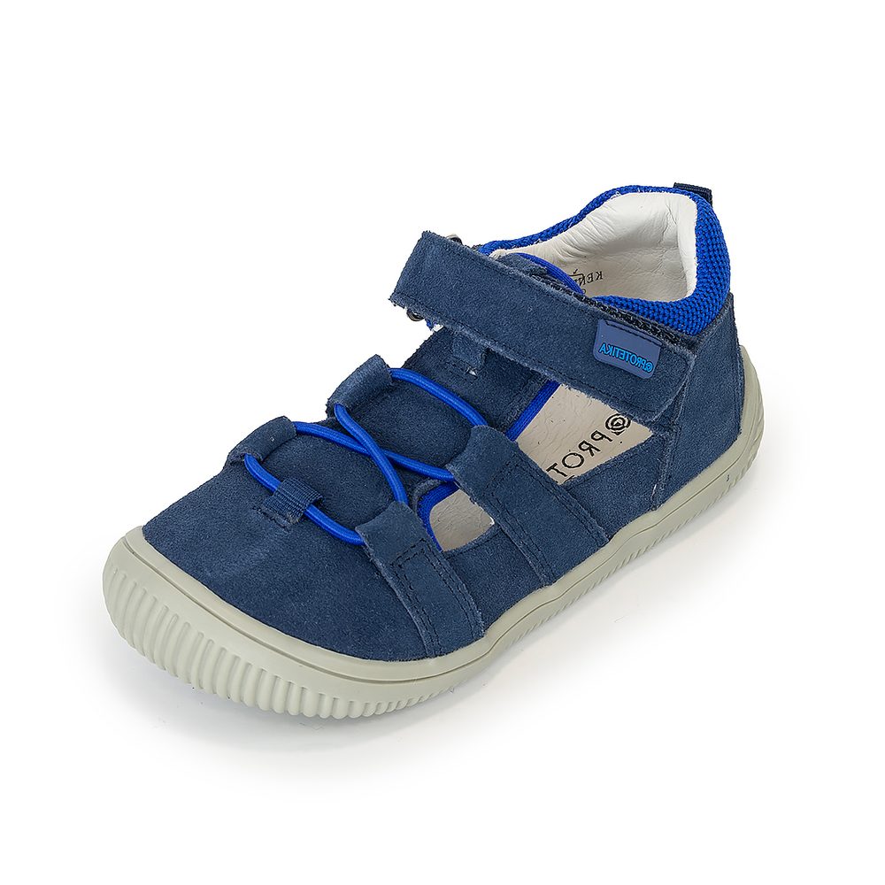 Chlapčenské sandále Barefoot KENDY DENIM, Protetika, tmavomodrá - 22