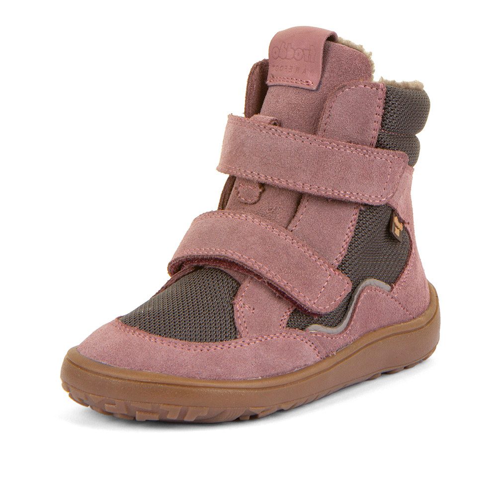 Dívčí zimní barefoot boty TEX WINTER Gray/Pink Froddo G3160247-13 - 24