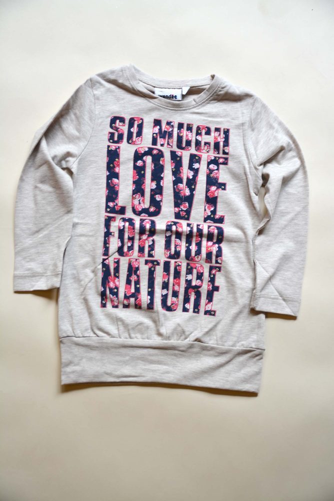 tričko dievčenské s dlhým rukávom, Wendee, ozfb39221-1, krémová - 98 | 3roky