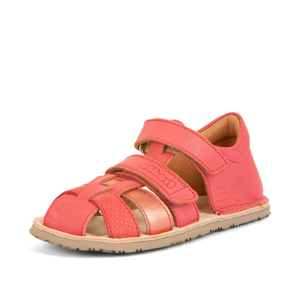 Levně Dívčí barefoot sandály FLEXY F Coral Froddo G3150283-11 červená - 26