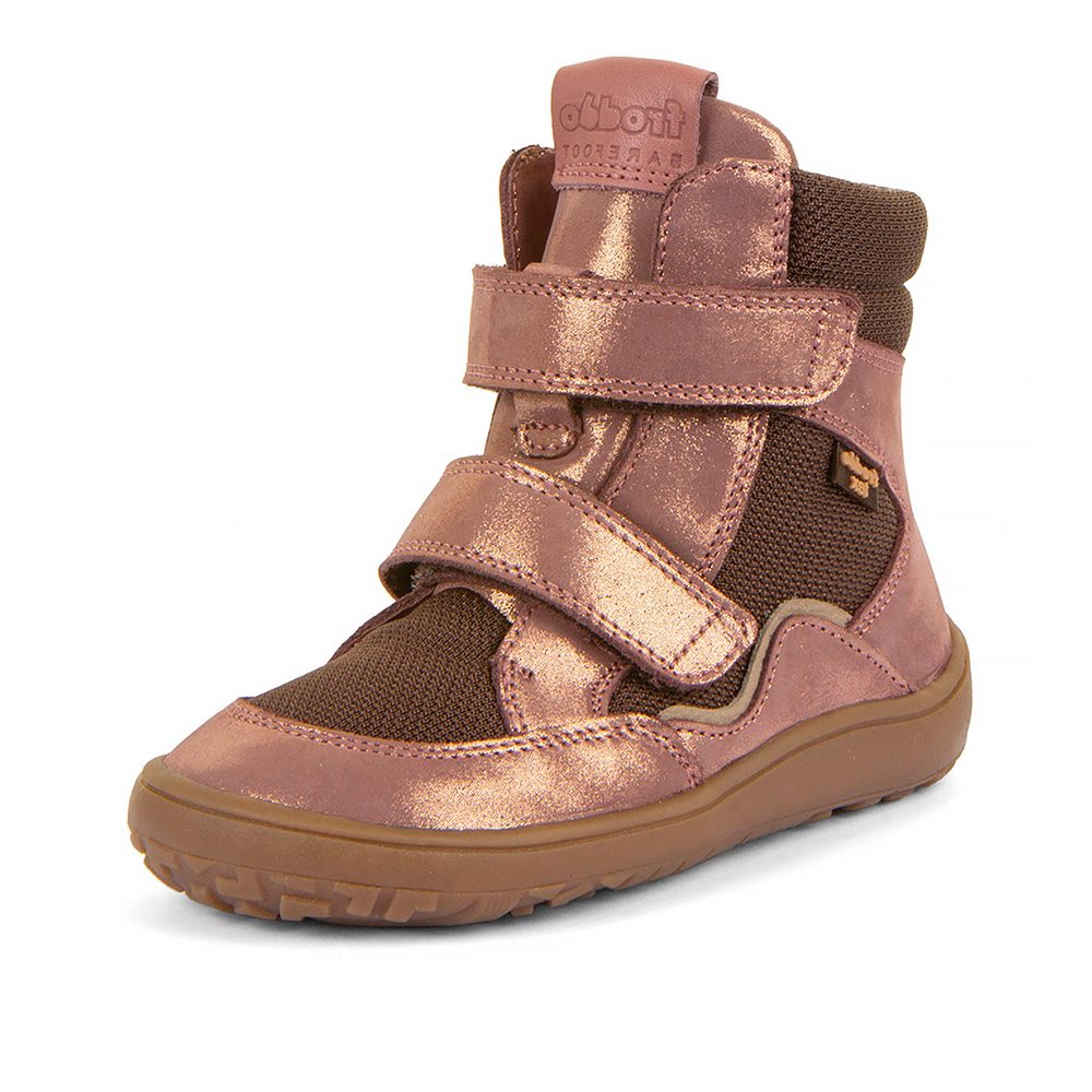 Dievčenské zimné barefoot topánky TEX WINTER TL Pink/Gold Froddo G3160247-8T - 35