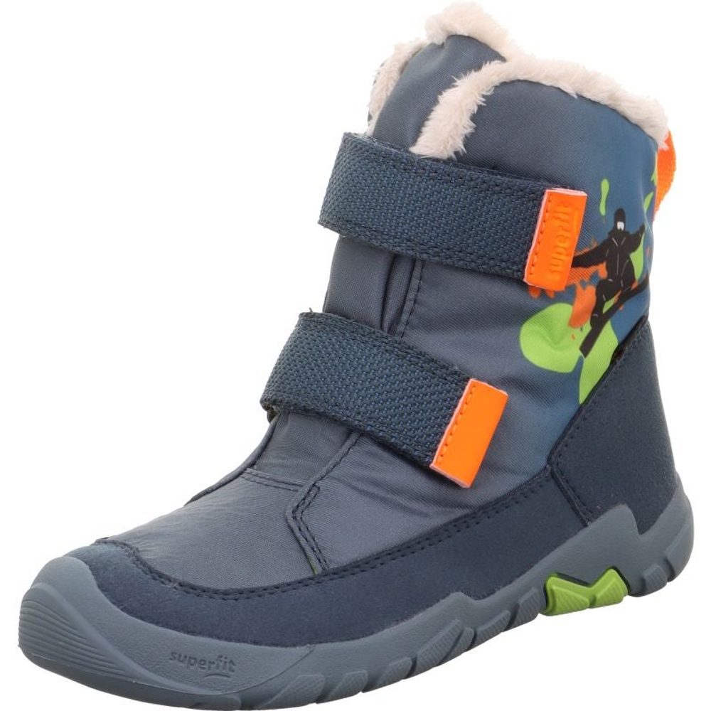 Chlapecká zimní obuv Superfit barefit TRACE GTX  Blue/Orange 1-006041-8020 - 34