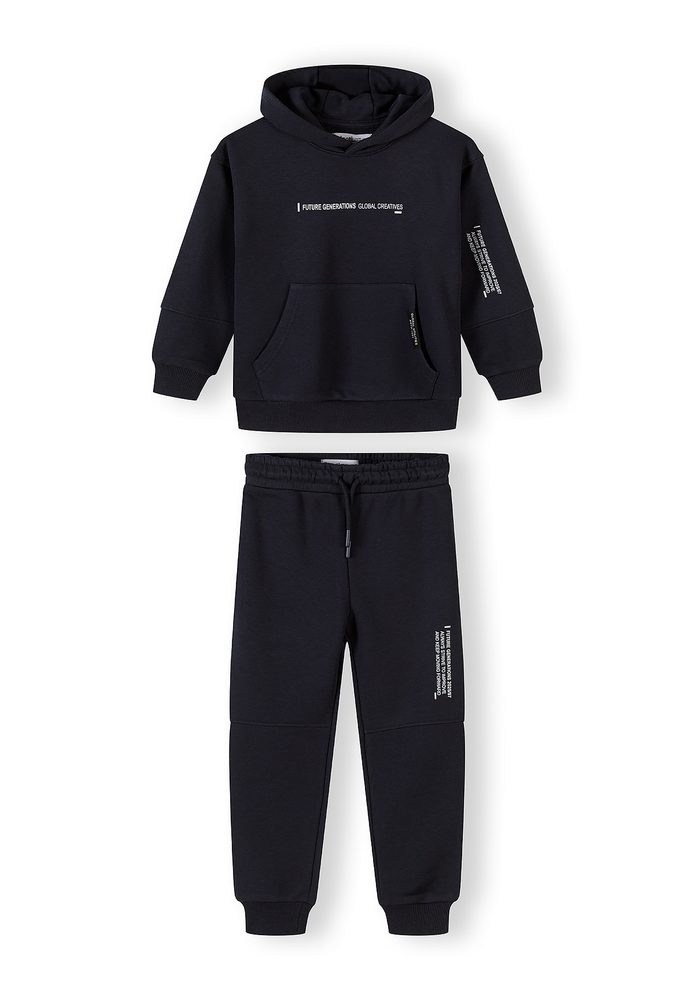 Chlapčenská tepláková súprava Minoti 29FLEECE260 čierna - 134/140 | 9/10let