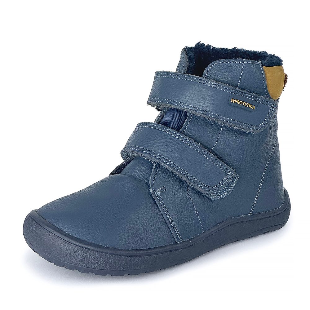 Chlapčenské zimné barefoot topánky PRO-tex DARYK DENIM - 21