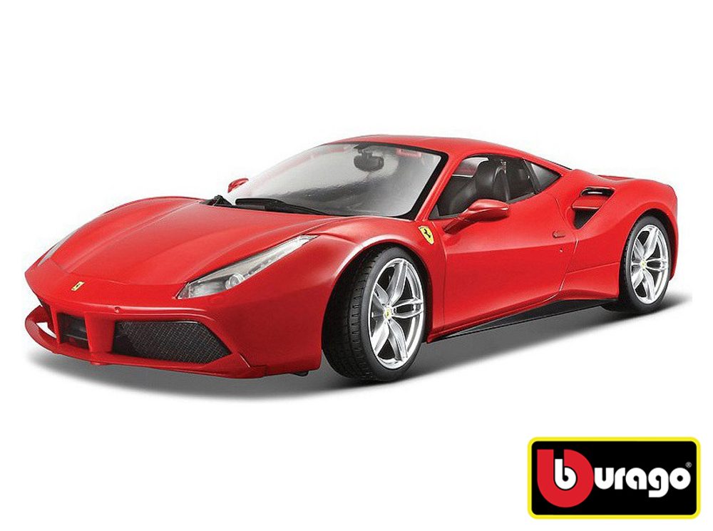 Boburago 1:24 Ferrari 488 GTB Red, Bburgo, W007282