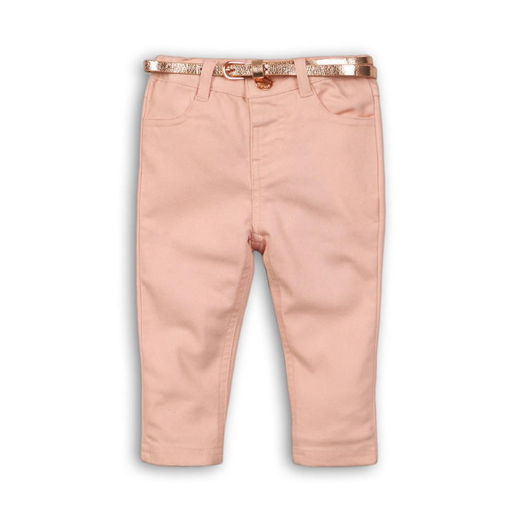 Kalhoty dívčí elastické s páskem, Minoti, ODYSSEY 6, růžová - 104/110 | 4/5let