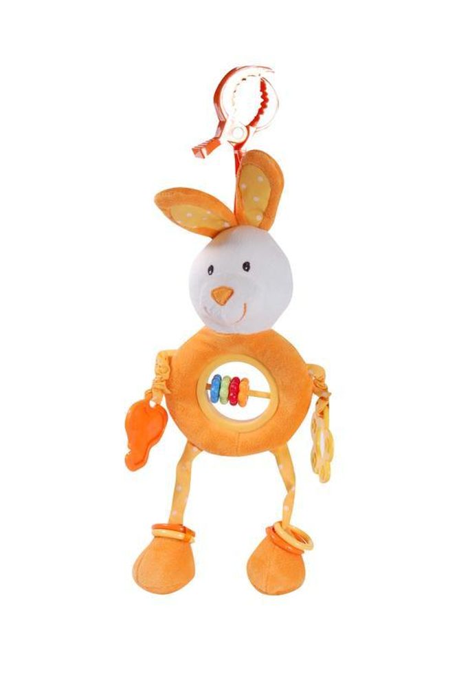 E-shop Baby hračka s tvarmi a klipom, Pidilidi, 5029, oranžová