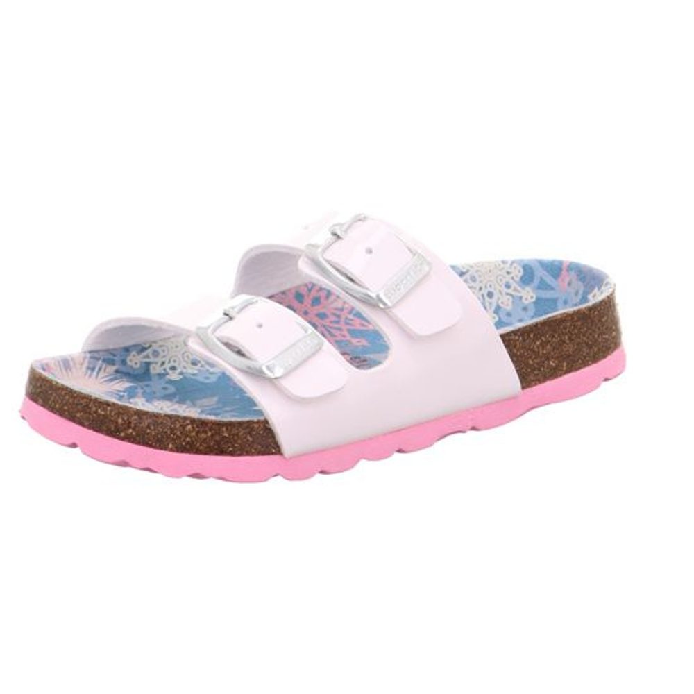Dívčí korkové pantofle Superfit FOOTBAD White/Multicolored 1-800111-1140 - 32
