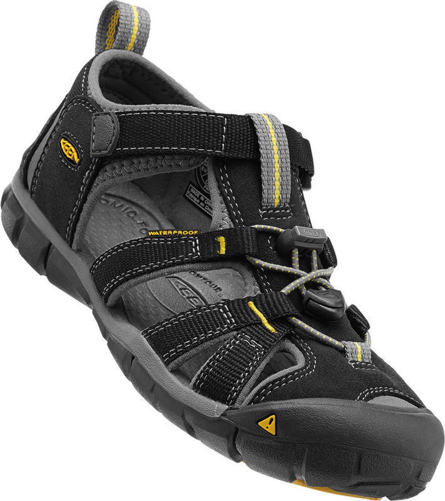Detské sandále SEACAMP II CNX, black/yellow, Keen, 1012064, černá - 29