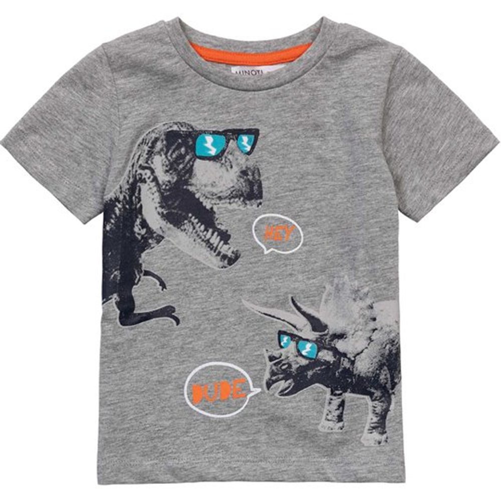 E-shop Chlapčenské tričko s krátkym rukávom, Minoti, 9TTEE 2, sivá - 80/86 | 12-18m