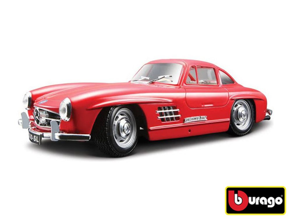 Bburago 1:24 Mercedes Benz 300SL Red, Bburago, W007328