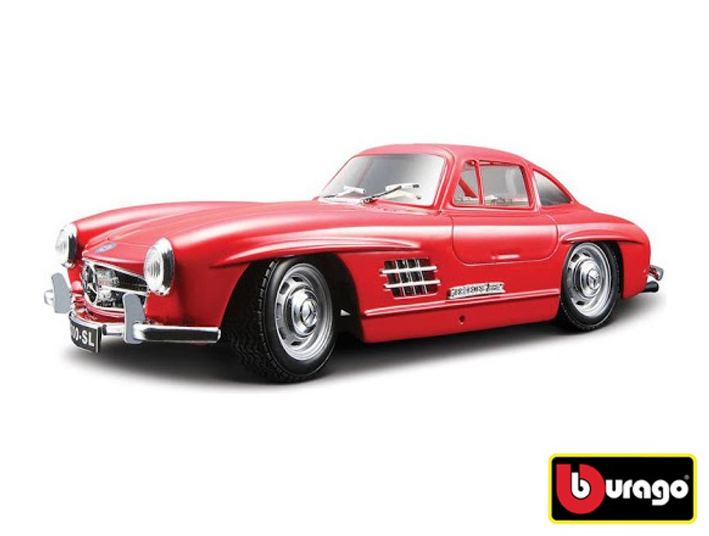 Bburago 1:24 Mercedes Benz 300SL Red, W007328