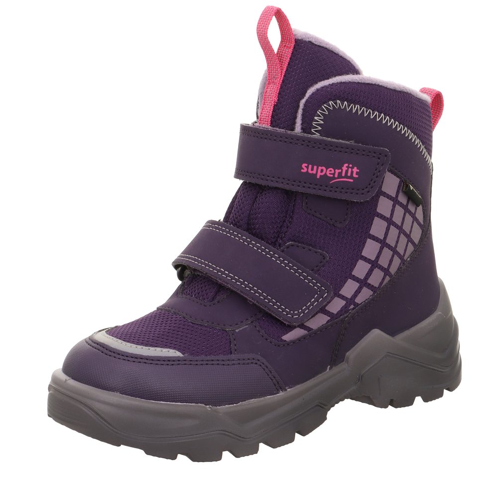 Dievčenské zimné topánky SNOW MAX Purple Gore-TEX, Superfit,1-002022-8510 - 22