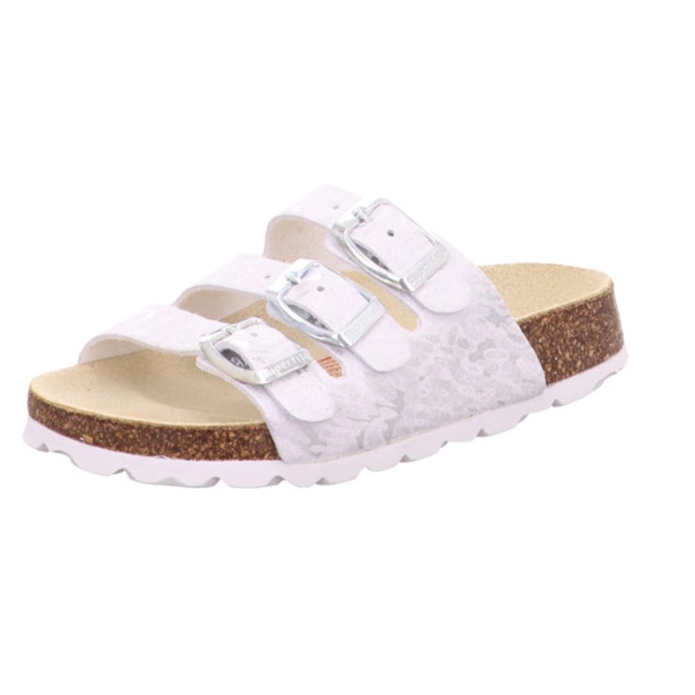 E-shop Dievčenské korkové pantofle FOOTBAD, Superfit, 1-800113-9010, bílá - 28