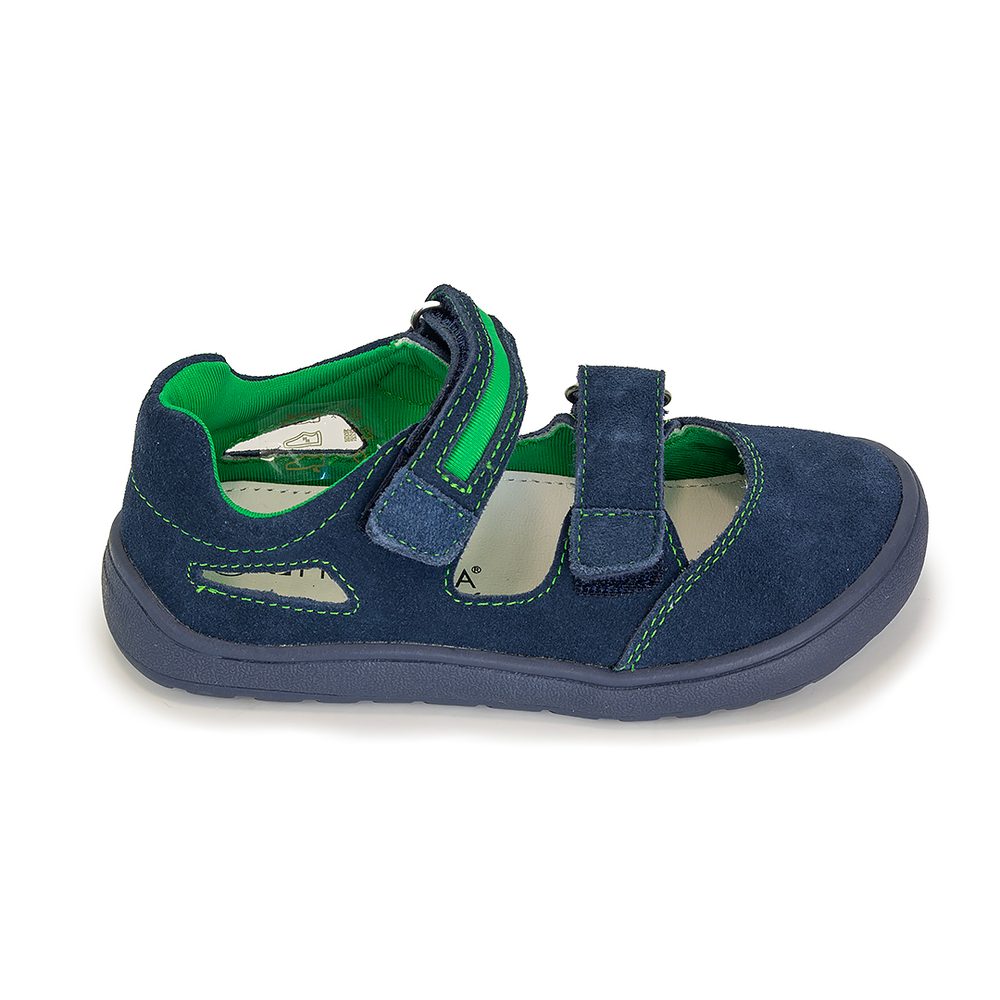 Levně Chlapecké sandály Barefoot PADY NAVY, Protetika, modrá - 23