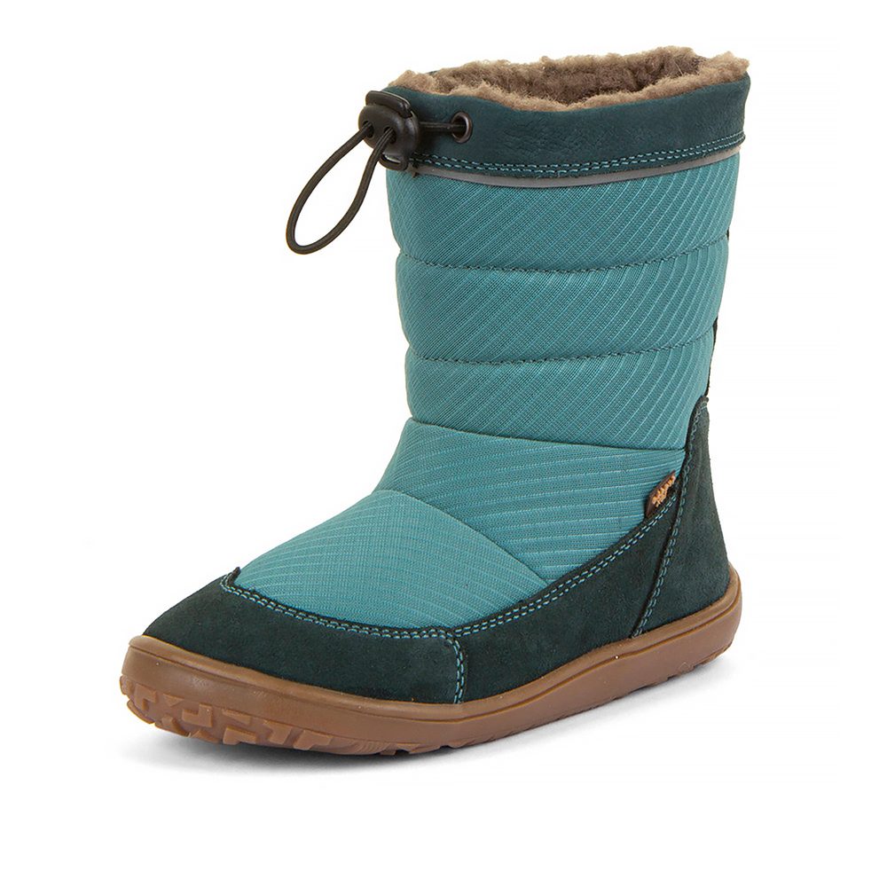 Detské zimné barefoot snehule UP TEX SNOW WOOL Petroleum G3160249-3 - 29