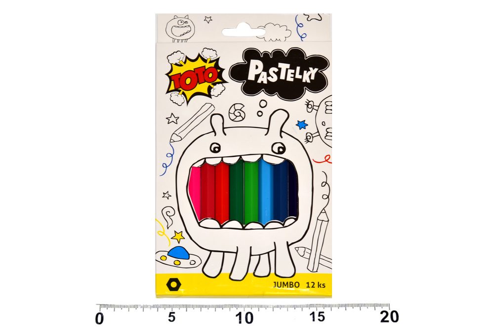 Crayons Jumbo 12 db, TOTO, W811047