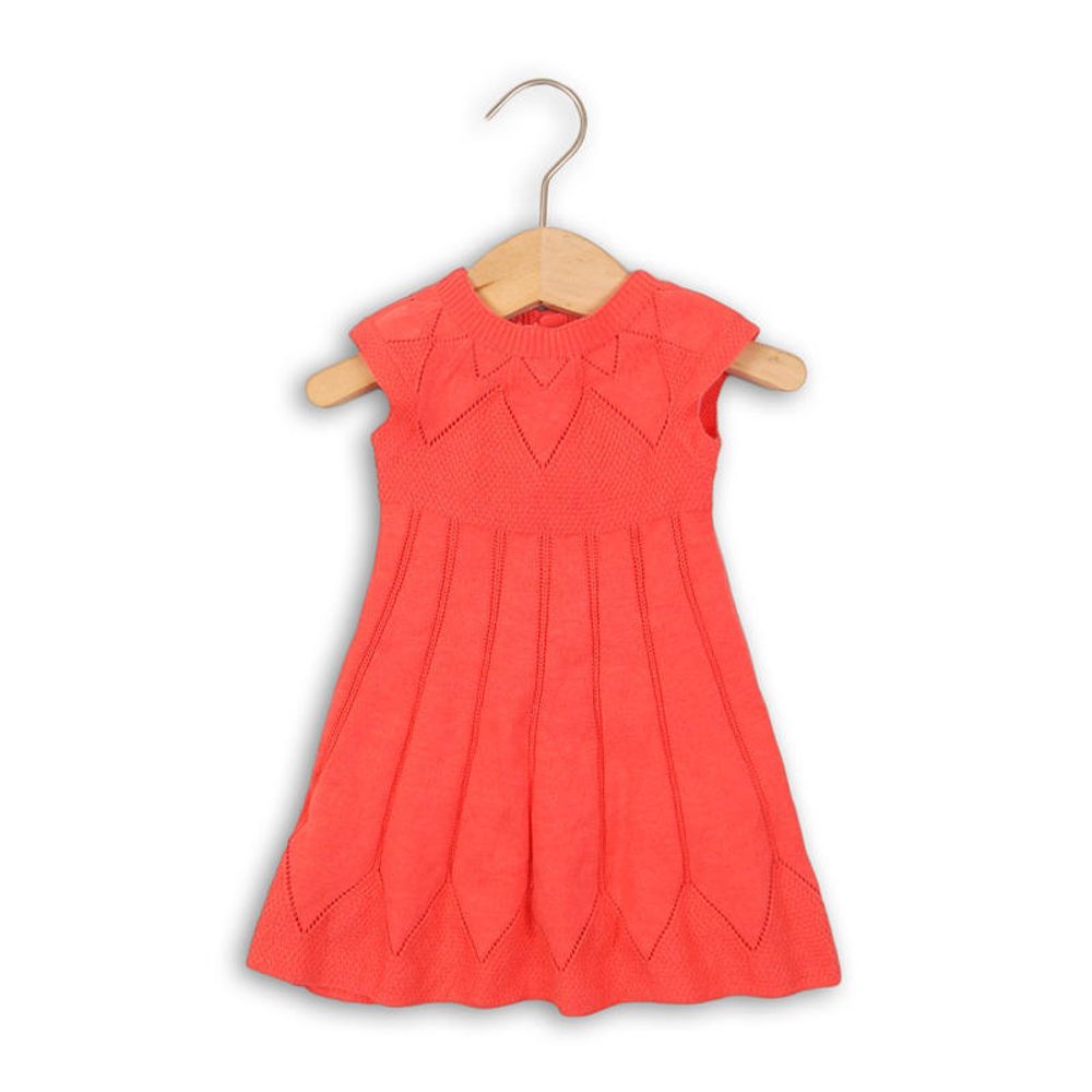 E-shop Šaty dievčenské úpletové, Minoti, PARIS 5, červená - 80/86 | 12-18m