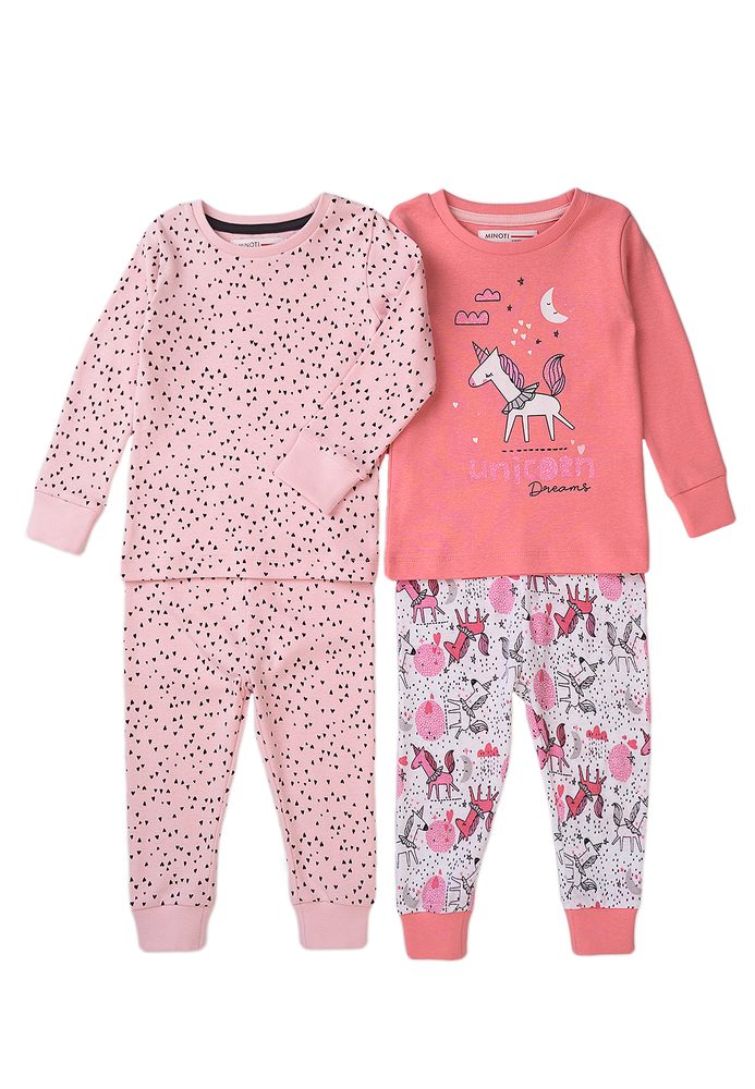 Pyžamo dívčí 2pack, Minoti, TG PYJ 19, holka - 80/86 | 12-18m