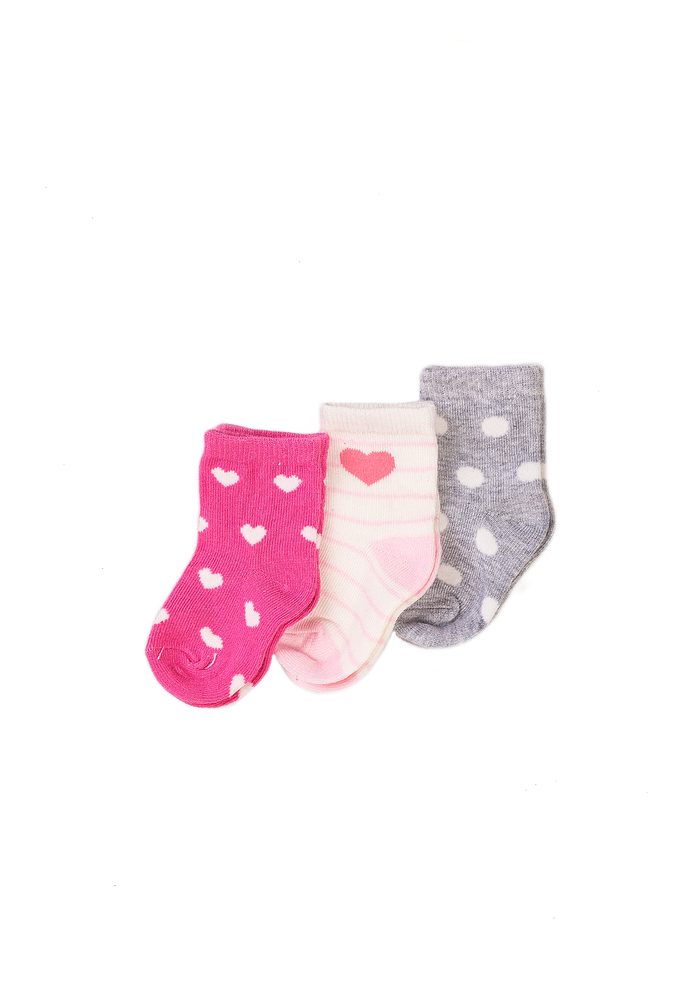 Ponožky dívčí 3pack, Minoti, NBG SOCK 20, holka - 68/80 | 6-12m