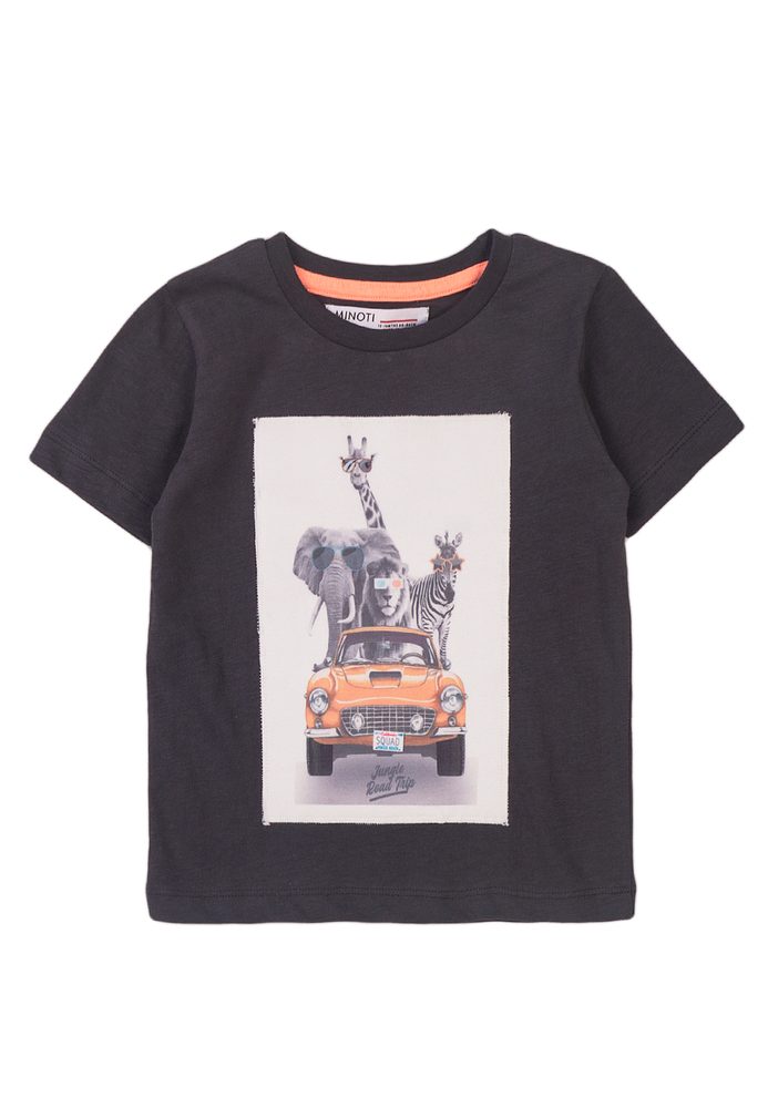 E-shop Chlapčenské tričko s krátkym rukávom, Minoti, Really 7, sivá - 80/86 | 12-18m