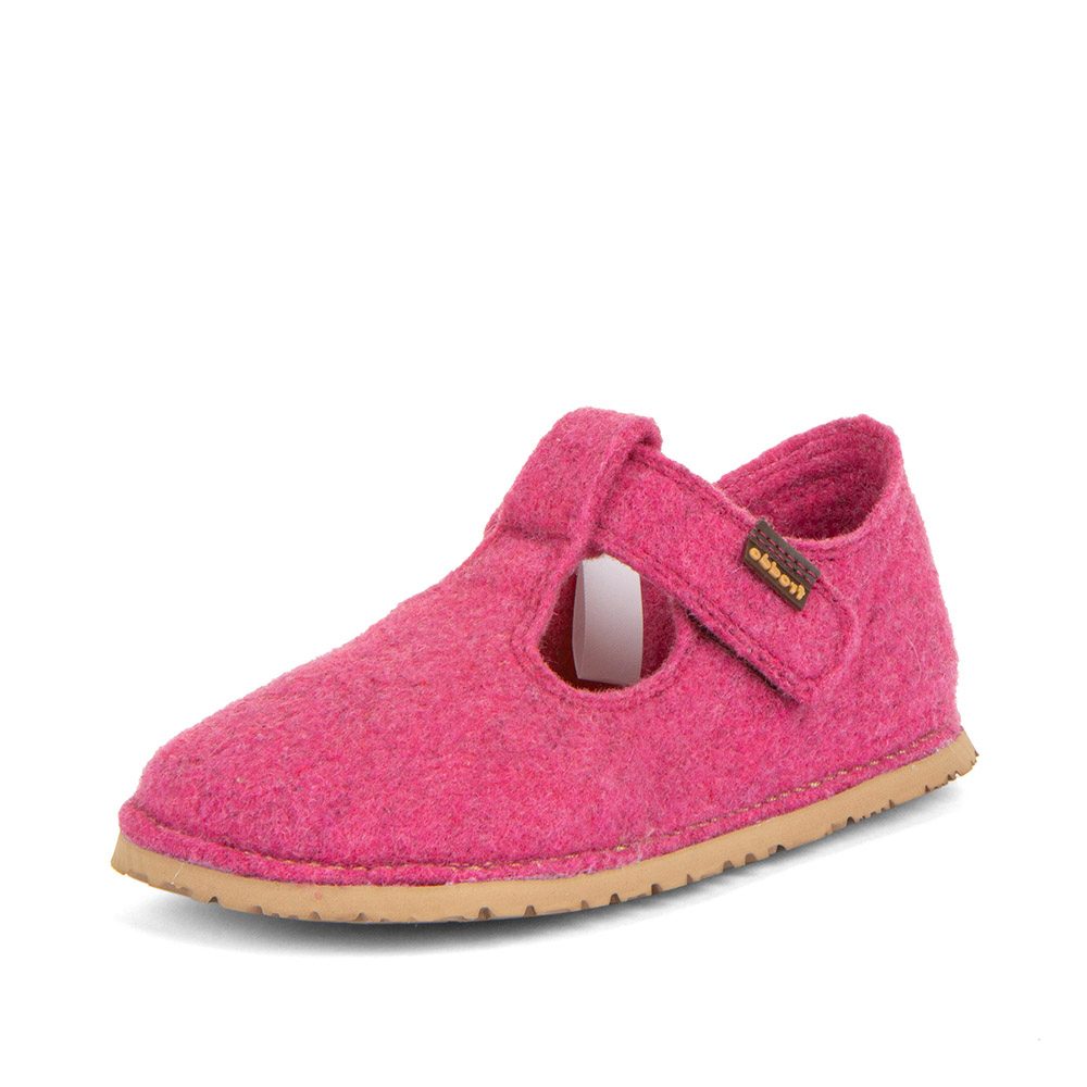 Levně Dívčí barefoot bačkory FLEXY WOOLY Fuxia; Froddo; G1700378-6 - 23