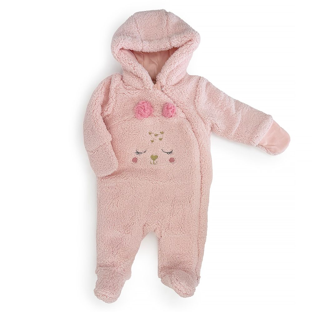 Zimní dívčí kojenecká kombinéza Pidilidi PD1169-03 Pink - 62/68 | 3-6m