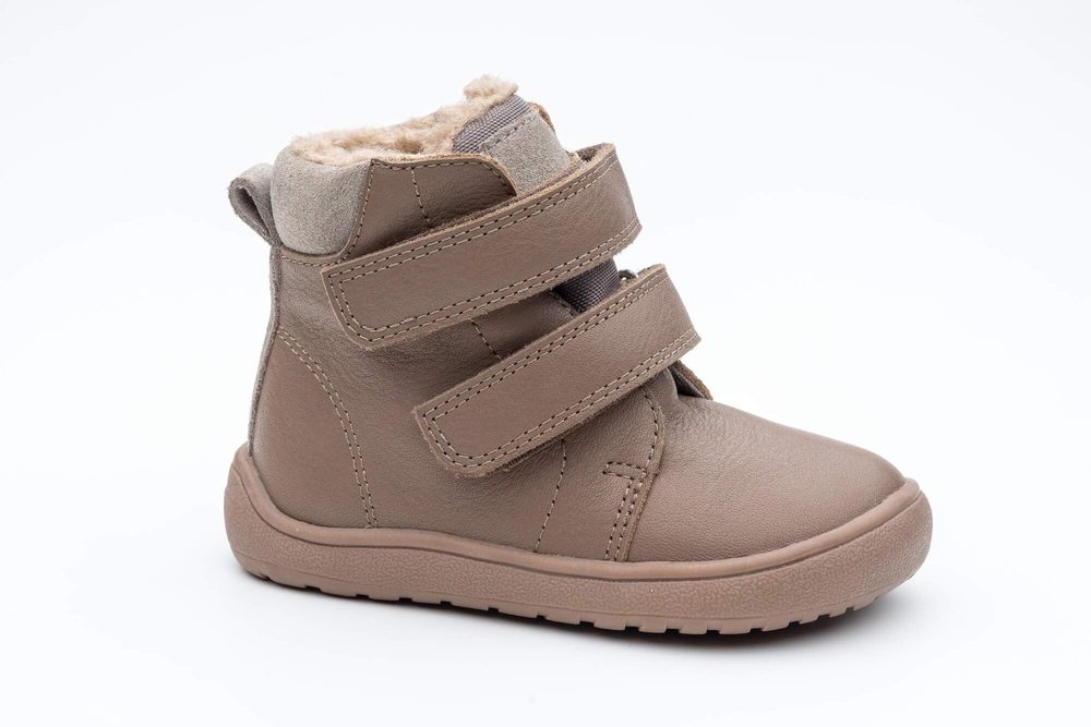 Dívčí zimní barefoot boty PRO-tex  BEKA DARK PINK - 32