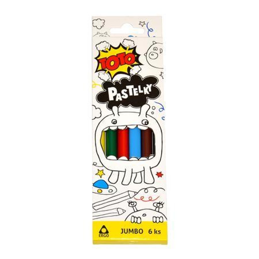 Crayons Jumbo Ergo 6 db, TOTO, W811043