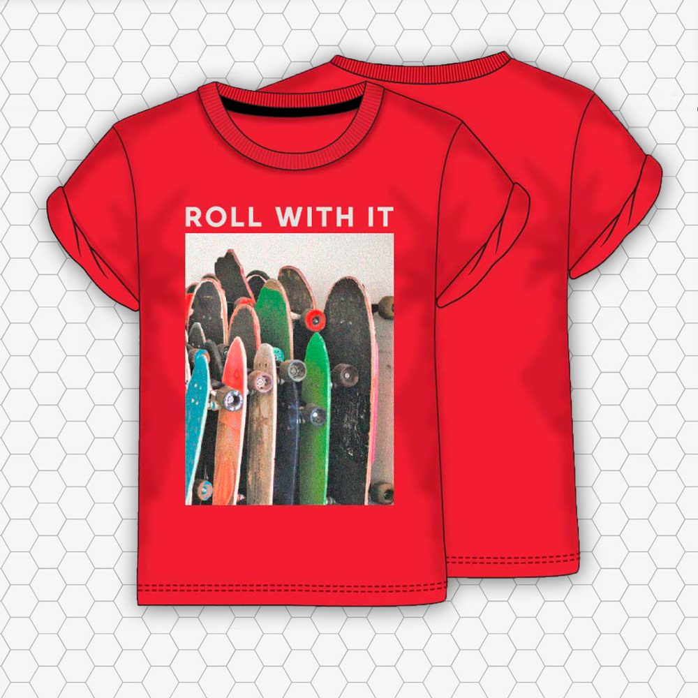 E-shop Chlapčenské tričko s krátkym rukávom, Minoti, 9KROLL 1, červená - 110/116 | 5/6let